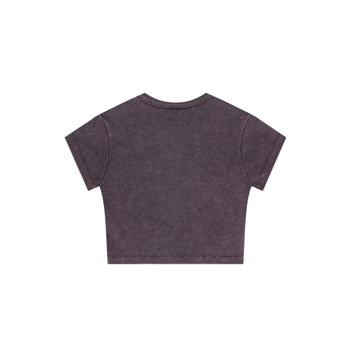 235GSM Women's Washed Stretch Cotton Slim T-shirt Grape Purple